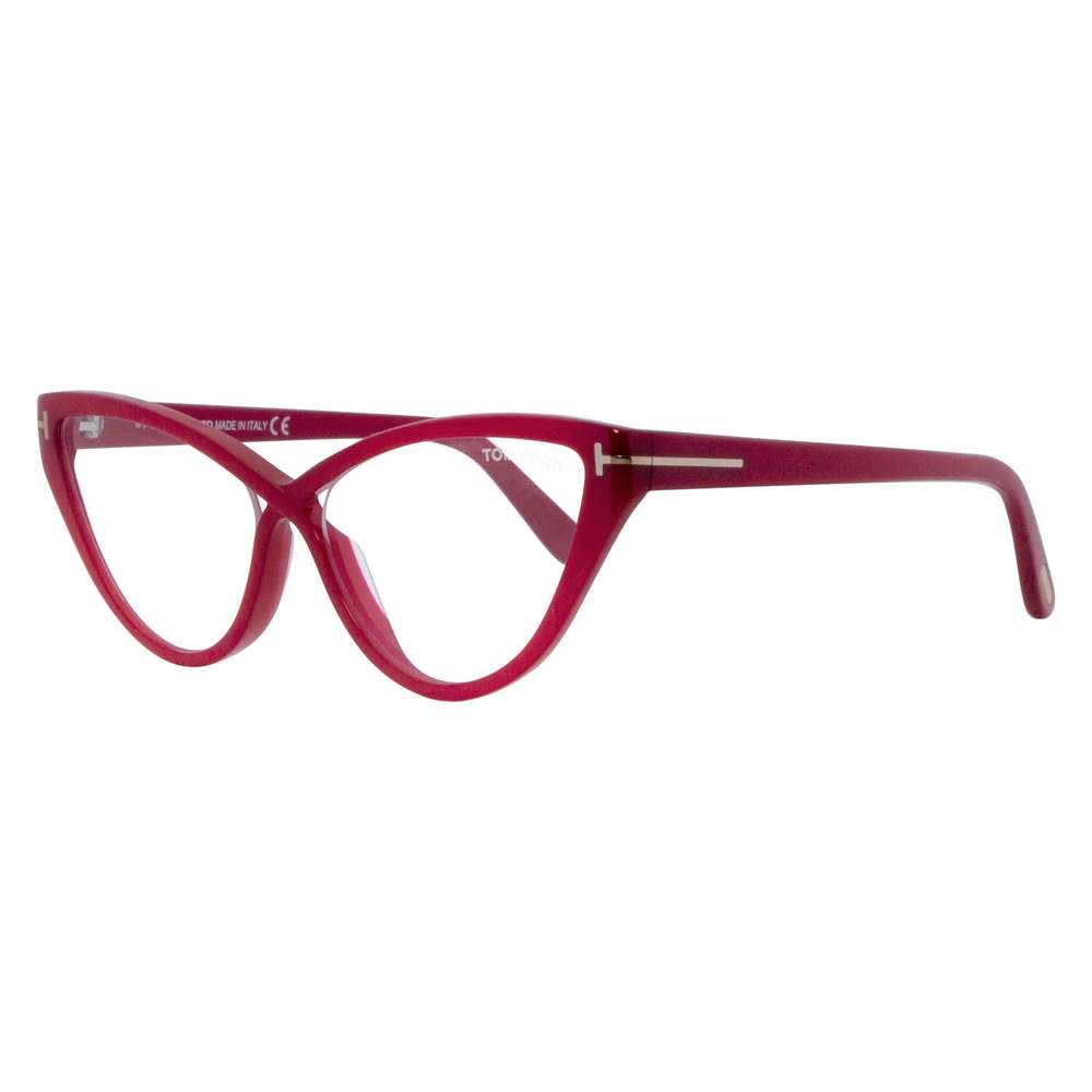 Tom Ford Cateye Blue Blocker Eyeglasses TF5729-B 075 Shiny Pearl Pink 56mm 5729